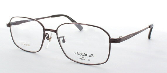 【こだわりの日本産・純チタン枠】【レンズ別売】プログレス 5811-03-54 IPグレー