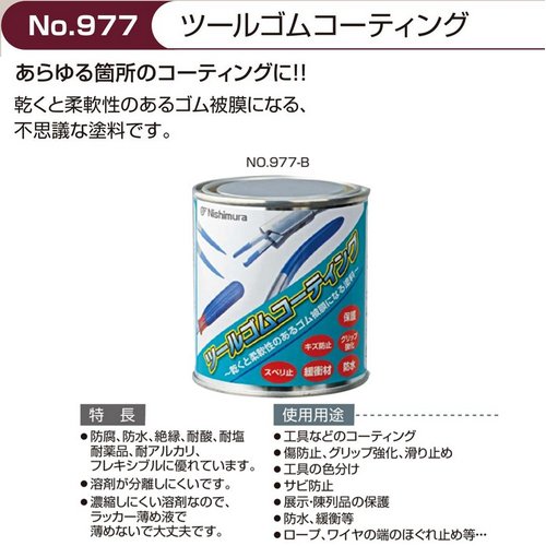 【メガネ修理・部品】サンニシムラ製　サンニシムラ　ツールゴムコーティング　No977　200ml