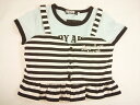 【セール】ZIDDY(ジディー)★ボーダービスチェ風キャミソール&半袖Tシャツ2点セット