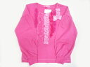 半額処分 値下げ SALE セール RONI ロニィ 天竺フリルデコ豪華パフスリーブ長袖Tシャツ SM Mサイズ