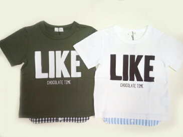 b-ROOM(ビールーム)★【セール】【ベビーロンパースとオソロあり】 レイヤード風ナマイキコーデ風半袖Tシャツ