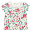 スーパーセール 【セール】キムラタン ドルチーナ dolcina フラワープリントTシャツ ピンク 2019夏 90 95 100 110 120 130cm(4)