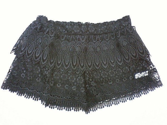 Long-Trousers, Trousers - 半額処分 値下げ SALE セール RONI ロニィ 花柄ケミカルレースティアードショートパンツ