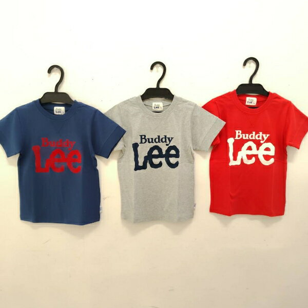 バディリー BUDDY LEE リー フロッキーロゴ半袖Tシャツ 80 95 100 110 120cm ネイビー グレー レッド 半袖 男の子 女の子 男女兼用 セール処分 キッズ