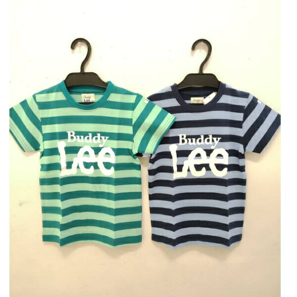 バディリー BUDDY LEE リー ボーダー柄半袖Tシャツ 110 120cm グリーン グレー 半袖 男の子 女の子 男女兼用 セール処分 キッズ