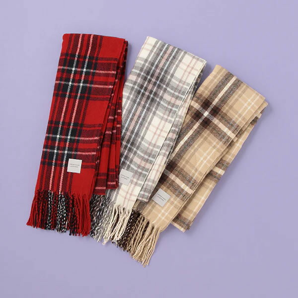 Lovetoxic ラブトキシック チェックマフラー 秋冬 防寒 キッズ ジュニア