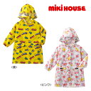 MIKI HOUSE 正規取扱店/ ミキハウス MIKI HOUSE プッチー＆うさこ 総柄レインコート SS 80-90cm S 90-100cm M 100-110cm L 110-120cm