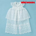 MIKI HOUSE 正規取扱店 / ミキハウス 小花×ベル オーガンジーコート 白 ベビー