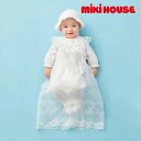 MIKI HOUSE 正規取扱店 / ミキハウス セレモニードレスセット3点セット クローバー柄【通年用】【箱入】 白 お祝い ギフト プレゼント 日本製 ベビー