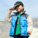 XLARGE KIDS エクストララージ キッズ 中綿パネルプリントジャケット 90 100 110 120 130 140cm ブルー ベビー キッズ