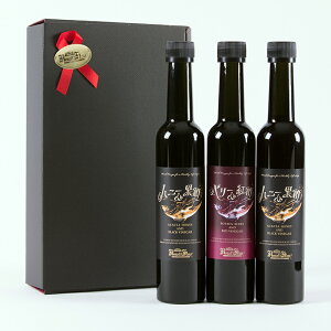 【ギフト プレゼント 飲む酢】ハニー&黒酢 2本、ベリー&紅酢1本ギフトセット(1本300ml 5倍希釈)【送料無料(※沖縄・離島除く) 冬ギフト バレンタイン チョコ以外 健康ギフト 飲むお酢 誕生日プレゼント 内祝 おいしいお酢 無添加】