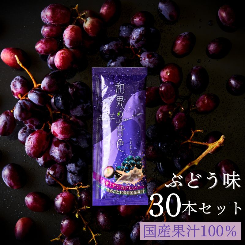アイス シャーベット アイスクリーム|和果の音色ぶどう30本セット|スティック フルーツ 大容量 ぶどう味 ぶどうシャーベット