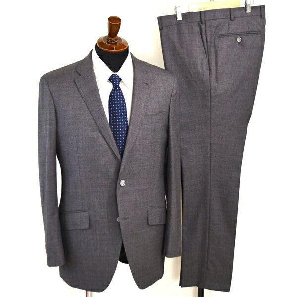 Trousers, Bottoms - 美品 麻布テーラー 2つボタン シングルスーツ L A7 ダークグレー ノータック 袖口4つ釦 開き見せ azabu tailor 夏物 春夏 薄手 6XA129 【送料無料】【中古】【メンズビジネス】202601