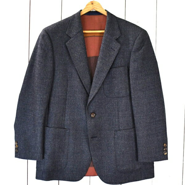 スタンリーブラッカー Stanley Blacker モヘヤ混 2つボタン シングル ジャケット AB4 / M ダークネイビー 袖口3つ釦 453-03 / 6TF028 202606
