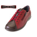 日本製 Achilles SORBO アキレス ソルボ SRL0520レッド/コーヒー レディース 靴 ウォーキングシューズ本革（牛革）ソルボセイン PUソール