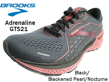 人気商品　BROOKS ブルックス　BRW 3292　ADRENALINE GT21 BLACK/BLACKENED PEARL/NOCTURNE 超人気商品!!　ウィメンズ　レディース　スポーツ　ランニングシューズ　ジョギング 通学　通勤