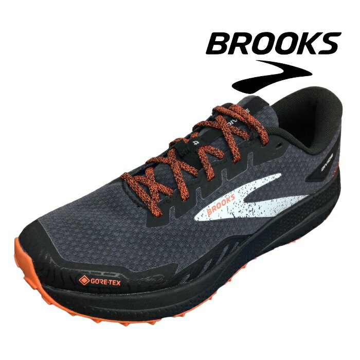 超人気商品!! BROOKS ブルックス BMM4043 Divide4 GTX ディバイド4 ゴアテックス BLACK／FIRECRACKER／BLUE メンズ スポーツ ランニングシューズ ジョギング 通学 スニーカー 防水