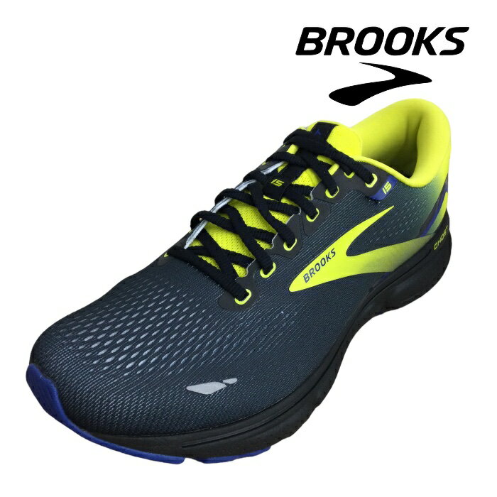 超人気商品!! BROOKS ブルックス BRM3933 Ghost15 ゴースト15 B/YG メンズ スポーツ ランニングシューズ ジョギング 通学 スニーカー