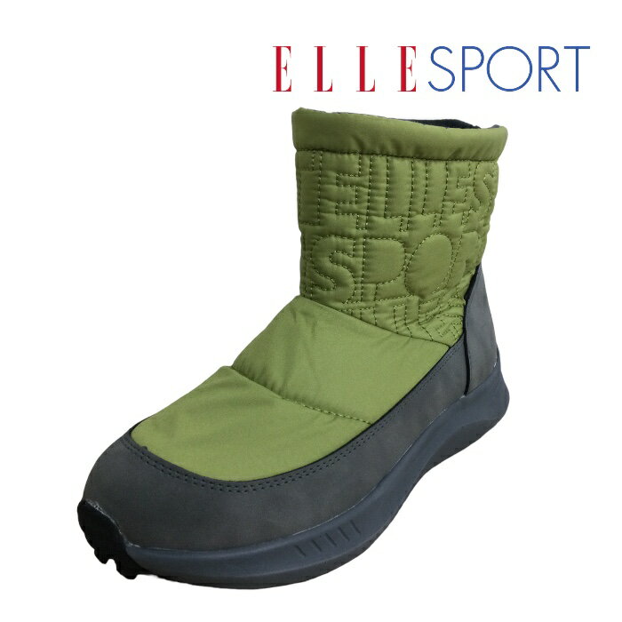 OLIVE エルスポーツ レディース ショートブーツ スノーブーツ キルティング 防寒 防滑 撥水加工 低反発