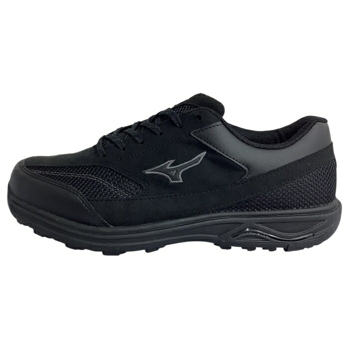 【MIZUNO　ミズノ NR320 M B1GX230009 BLACK 6E 】　ウォーキングシューズ カジュアルシューズ　幅広　長距離　抗菌　防臭　ファスナー