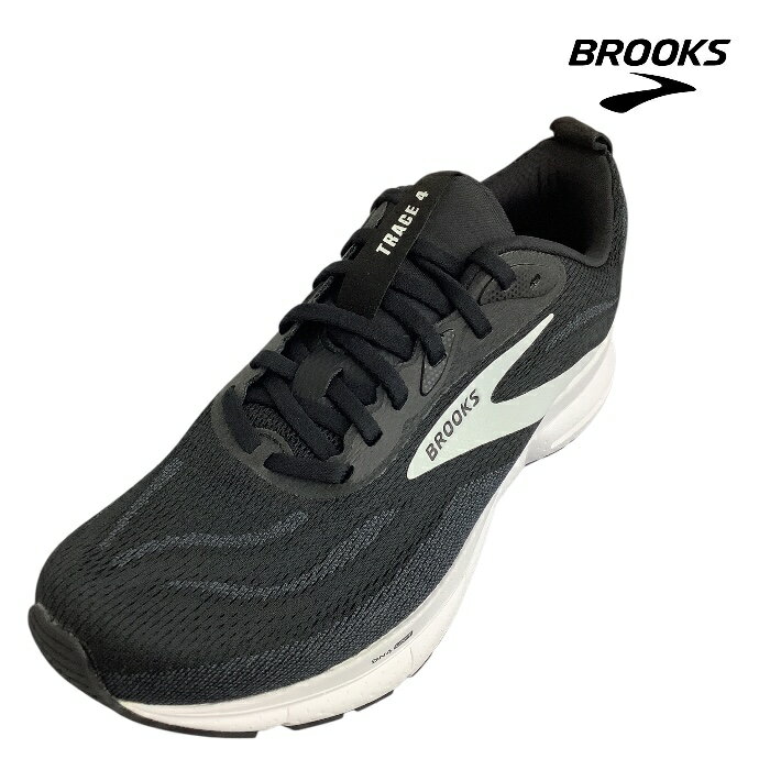 快適なクッション性と優れたフィット感で、毎日のランニングをサポート。 超人気商品!! BROOKS ブルックス BRM4523 Trace4 トレース4 BLACK／GREY／WHITE メンズ スポーツ ランニングシューズ ジョギング 通学 スニーカー