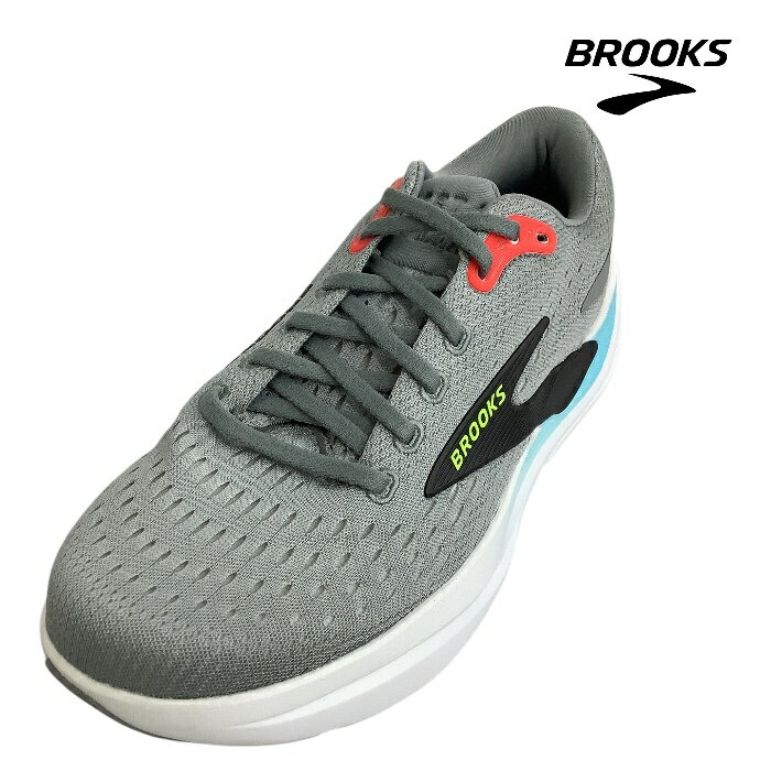 BROOKS ブルックス BRM4643 GhostMax3 ゴーストマックス3 PrimerGrey/Antarctica/Red メンズ スポーツ ランニングシューズ ジョギング 通学 スニーカー