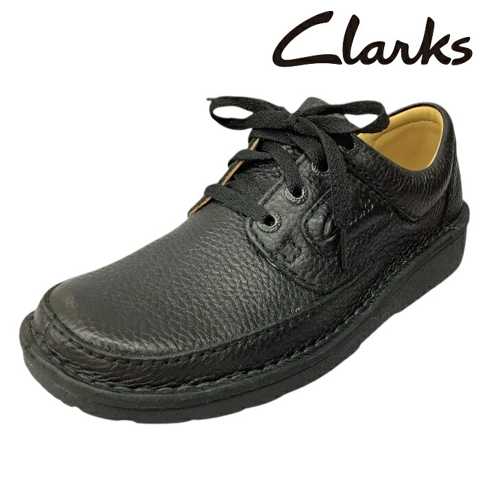 【CLARKS　クラークス　710J　BLACK　ブラック】Nature 2 ネイチャーツー　幅広4E　本革　メンズ　コンフォートシューズ　靴　カジュアル　ビジネス　街歩き