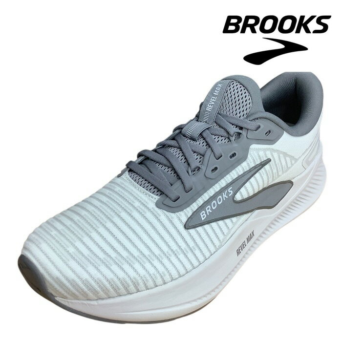 BROOKS ブルックス 【BRM 4823 GRY Revel MAX レベルマックス Oyster / Mushroom / Poppy Seed】 メンズ スポーツ ランニング シューズ ジョギング 通学 スニーカー　靴