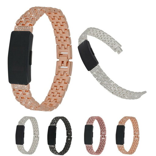 Fitbit Inspire2/Inspire/Inspire HR/Ace2 交換バンド ステンレス メタル ラインストーン きらきら インスタ映え かわいい エレガント おしゃれ 交換リストバンド おすすめ Fitbit Inspire2/Inspire/Inspire HR/Ace2 交換バンド ステンレス メタル ラインストーン きらきら インスタ映え かわいい エレガント おしゃれ 交換リストバンド おすすめ