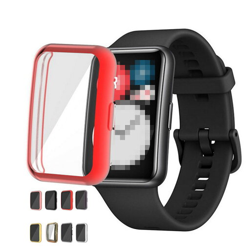 Huawei Watch Fit ケース/カバー TPU クリア ファーウェイウォッチ Fit メッキ ソフトケース Huawei Watch Fit ケース/カバー TPU クリア ファーウェイウォッチ Fit メッキ ソフトケース
