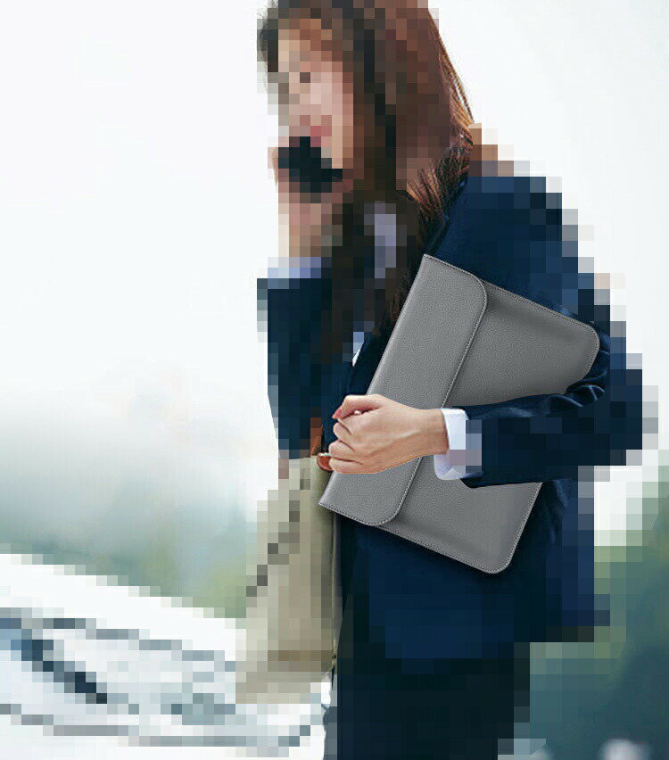 ジブン専用PC&タブレット U1C (DA-T118-SR) 10.1インチ ケース/カバー 電源収納ポーチ付き ポーチ スリーブ型 セカンドバッグ型 レザー タイプ レザーケース/カバー おすすめ おしゃれ ノートパソコンバッグ ケース/カバー