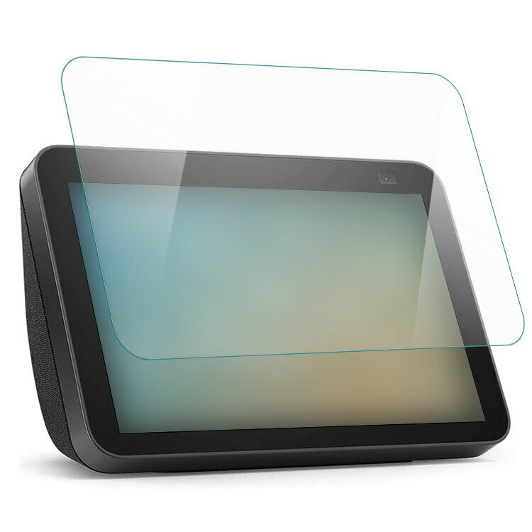 Amazon Echo Show 8 第2世代（8インチ）ガラスフィルム 強化ガラス 耐指紋エコーショー8 表面硬度9H 飛散防 高透過率 光沢表面 対応 液晶保護フィルム