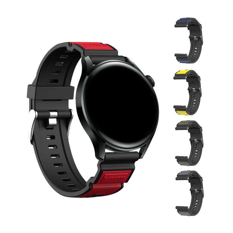 Huawei Watch 3/3Pro ベルト バンド 交換 シリコン Quick Release バンド 22mm Sports スポーツ ファーウェイウォッチ 3/3Pro 三世代 おすすめ