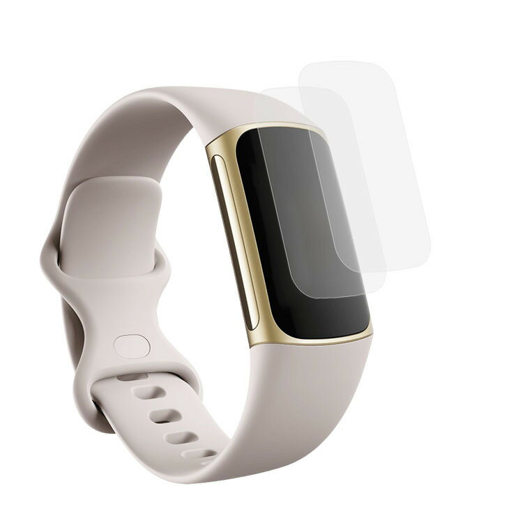 Fitbit Charge 5 フィルム/保護フィルム/ 液晶保護フィルム 2枚セット PET 衝撃吸収フィルム 液晶保護シート