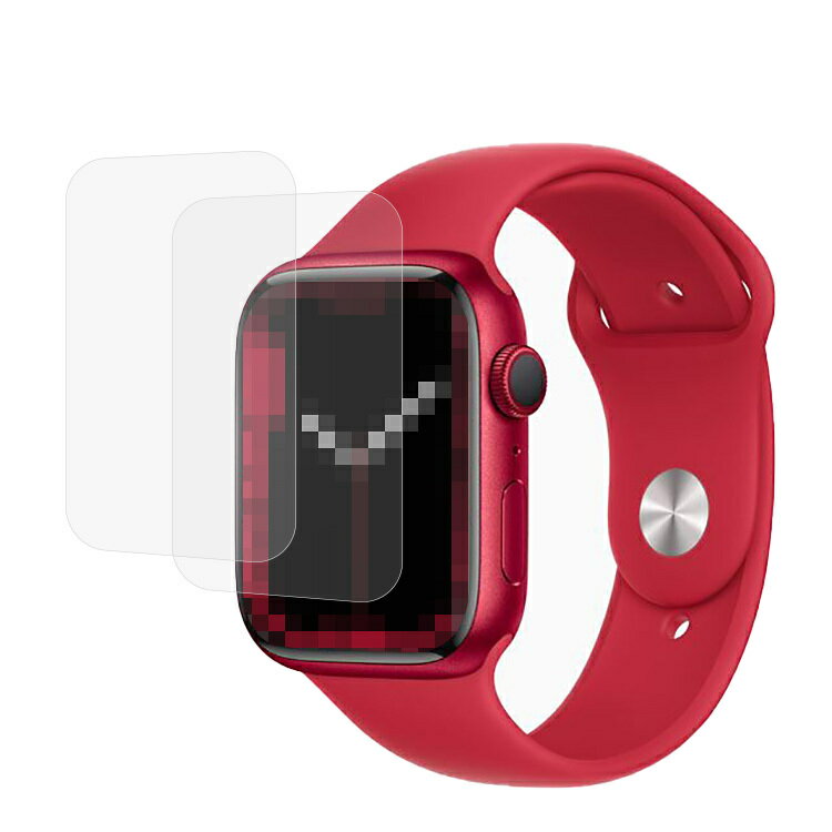 Apple Watch Series 9/8/7 フィルム 保護フィルム 41mm/45mm液晶保護フィルム 2枚セット TPU 衝撃吸収フィルム 液晶保護シート アップルウォッチ 保護フィルム 傷防止