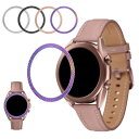 Galaxy Watch 4 Classic 42mm/46mm ベゼルリング 保護カバー ベゼルリング フレーム ステンレス 取付簡単 粘着式 ギャラクシーウォッチ スマートウォッチケース スタイリッシュ スマートウォッチアクセサリー(2)
