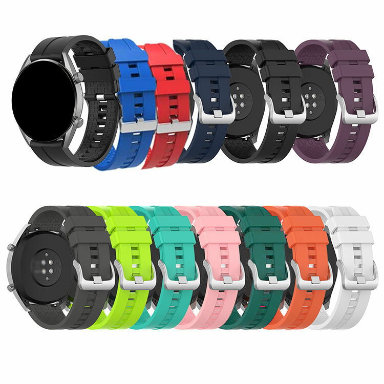 GARMIN Venu 2 Plus/vivomove Sport バンド ベルト シリコン バンド幅 20mm 交換リストバンド/交換バンド/交換ベルト おすすめ ソフトバンド シリコンバンド ガーミン
