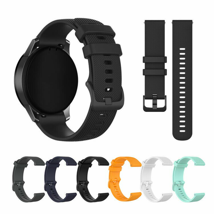 Rakuten - GARMIN Venu 2 Plus/vivomove Sport バンド ベルト シリコン バンド幅 20mm 交換リストバンド/交換バンド/交換ベルト おすすめ ソフトバンド シリコンバンド ガーミン