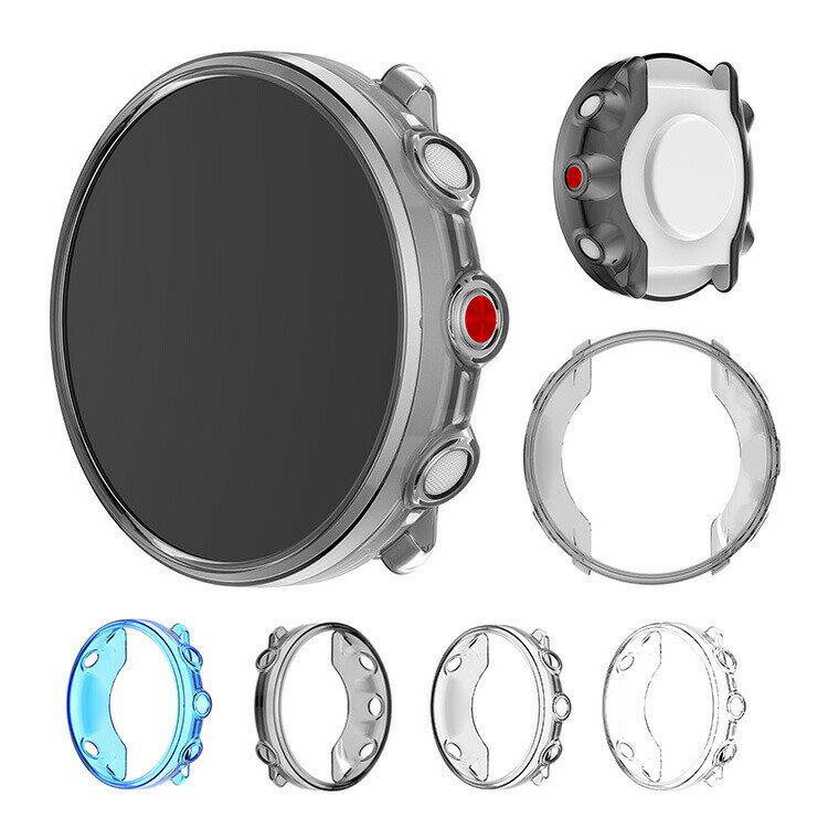 Polar Vantage M2 クリアケース Vantage M カバー 保護ケース ソフト TPU クリア プロテクター 耐衝撃 薄型 軽量 ソフトケース ポラール ヴァンテージM/ヴァンテージM2