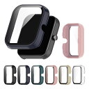 Amazfit Bip 3/Bip 3 Pro ケース カバー 強化ガラス (ガラスフィルム) 付き 全面保護 液晶保護 アマズフィット Bip3/Bip3プロ フィルム一体型 ハードケース 傷防止 簡単装着 スマートウォッチ(2)