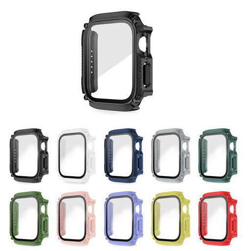 Apple Watch Series 9/8/7/Ultra 2/1 ケース ガラスフィルム ケース カバー 液晶保護カバー アップルウォッチ シリーズ9/8/7/ウルトラ2/1 41mm/45mm/49mm ハードケース 保護ケース フィルム一体型 強化ガラス付き 装着簡単 Apple Watch Series 9/8/7/Ultra 2/1 ケース ガラスフィルム ケース カバー 液晶保護カバー アップルウォッチ シリーズ9/8/7/ウルトラ2/1 41mm/45mm/49mm ハードケース 保護ケース フィルム一体型 強化ガラス付き 装着簡単