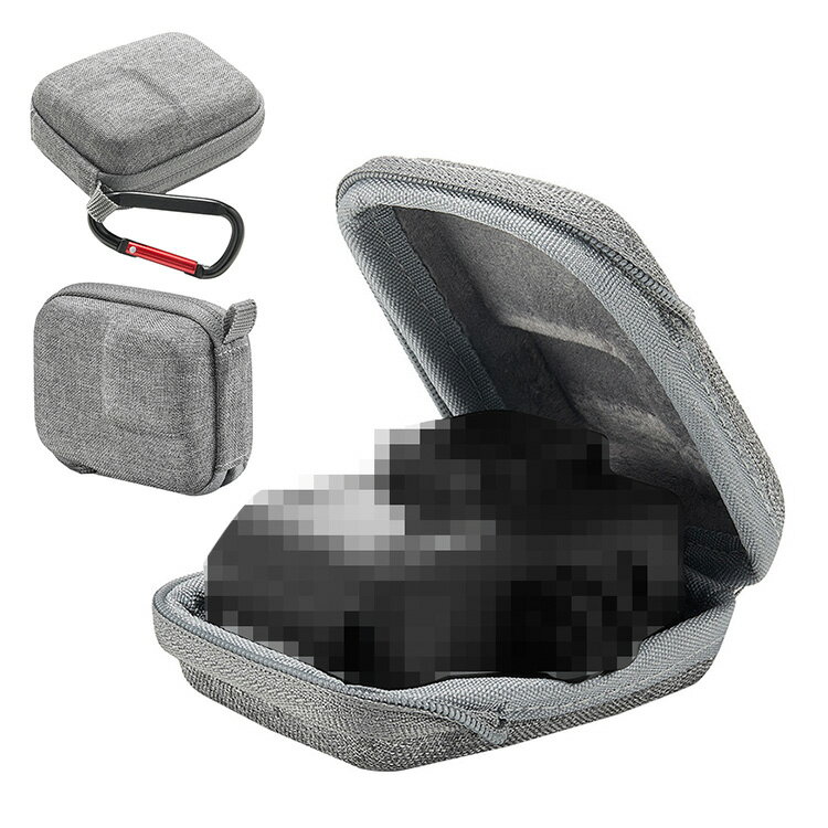 GoPro HERO 11 10 9 8 7 ケース カバー かばん ポーチ ポータブル キャンバス調 カラビナ付き 硬質EVAポーチ ゴープロヒーロー 保護ケース 収納バッグ 収納ケース 衝撃吸収 カバー ケース キャリングケース