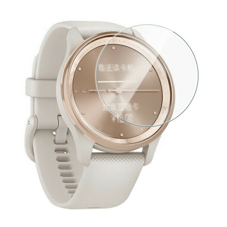 Garmin vivomove Trend フィルム 強化ガラス 液晶保護フィルム 2枚入り 保護シート ガーミン ヴィヴォムーブ トレンド 液晶保護 光沢 傷防止 スマートウォッチ スマートブレスレット