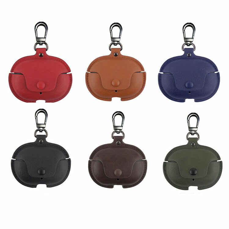 Beats Studio Buds + ケース ワイヤレスイヤホン レザー調 保護ケース カラビナ付き ビーツ スタジオ バッズ プラス カバー シンプル おしゃれ おすすめ 傷防止 ソフトケース ヘッドホン 保護ケース