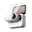 Insta360 GO 3 ガラスフィルム 強化ガラス カメラレンズ+液晶保護フィルム 2セット 合計4枚入 インスタ360 ゴー 3 液晶保護プロテクター/ガ...