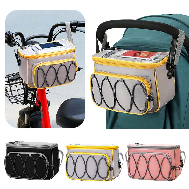 ベビーカー バッグ 多収納 自転車用バッグ フレームバッグ フロントバッグ ポーチ 用バッグ 哺乳瓶・ドリンクホルダー おむつ入れ マザーズバッグ 撥水 多機能 赤ちゃん ベビー グッズ お出かけ アクセサリー アウトドア 簡単取り付け 便利 バック ギフト