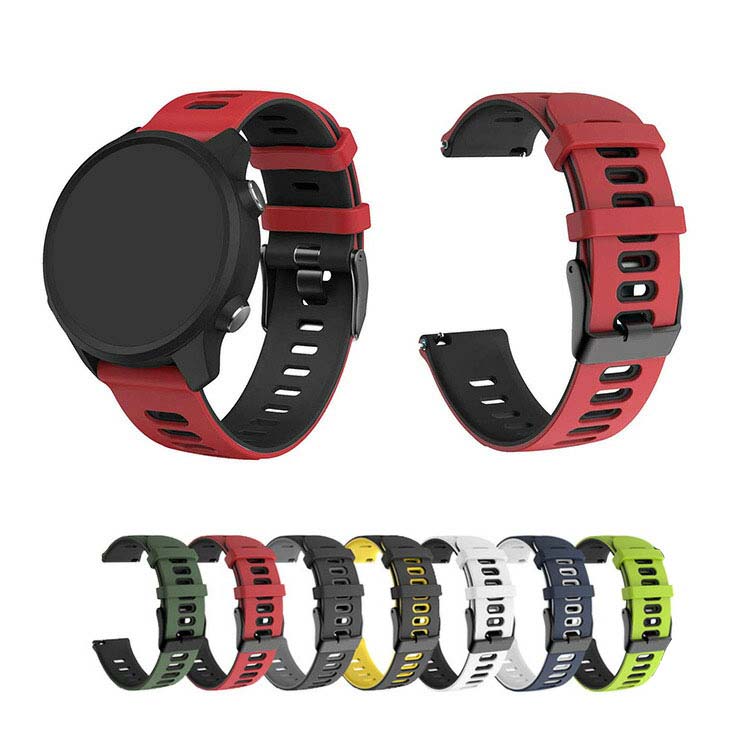 Garmin Venu 3/3S ベルト バンド シリコン 22mm/18mm 交換リストバンド/交換バンド/交換ベルト おすすめ ソフトバンド ガーミン ヴェニュー3/3S(2)