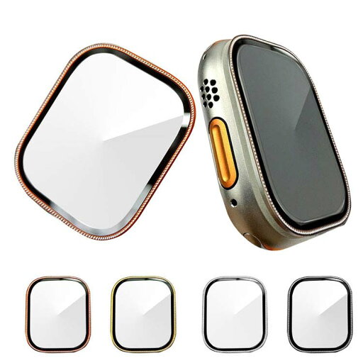 Apple Watch Ultra 2/1 液晶保護フィルム 全面保護 強化ガラス アルミ 傷防止 49mm かっこいい アップルウォッチ ウルトラ2/1 フィルム一体 プロテクター フィルム 保護シート Apple Watch Ultra 2/1 液晶保護フィルム 全面保護 強化ガラス アルミ 傷防止 49mm かっこいい アップルウォッチ ウルトラ2/1 フィルム一体 プロテクター フィルム 保護シート