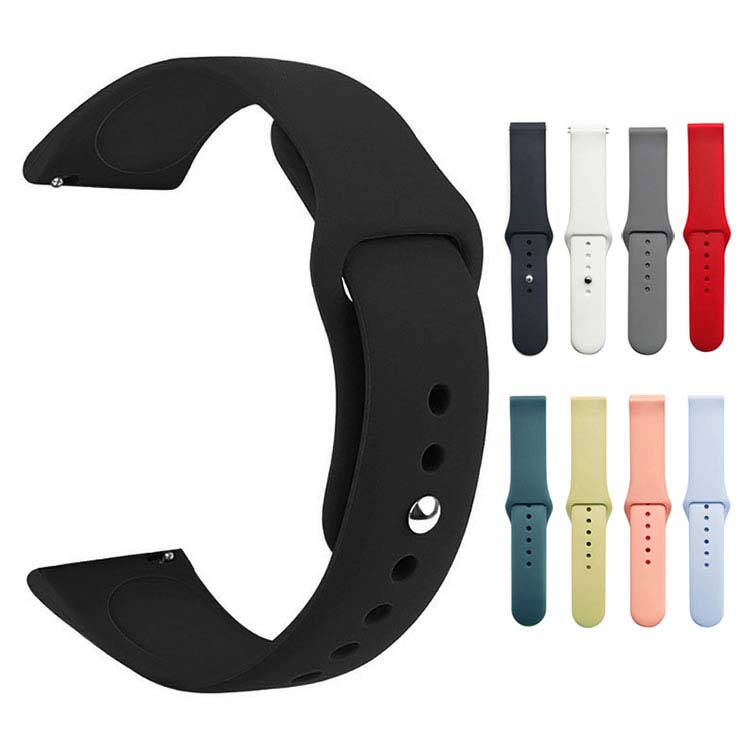 Amazfit Active ベルト バンド シリコン 20mm 交換リストバンド/交換バンド/交換ベルト おすすめ ソフトバンド ガーミン アマズフィット アクティブ 20mm