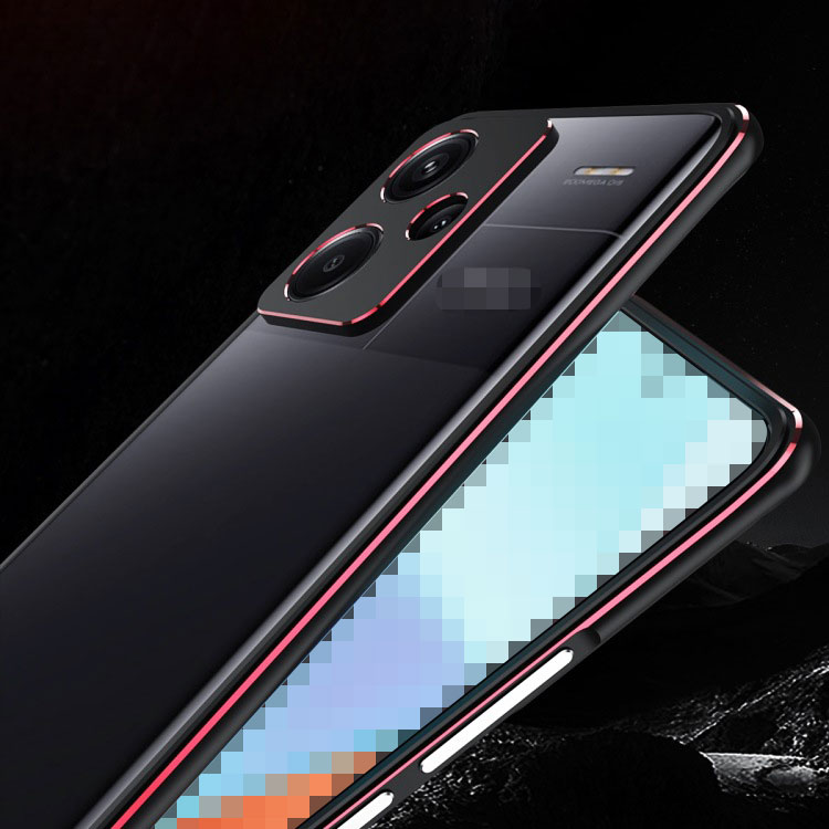 Redmi Note 13 Pro+ 5Gケース 耐衝撃 透明 ケース アルミバンパー レンズ保護 アンドロイド 小米 シャオミ レッドミー ノート13 プロ プラス クリア おすすめ おしゃれ スマートフォン/スマフォ/スマホケース/カバー